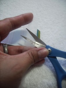 Cut to length of fold under