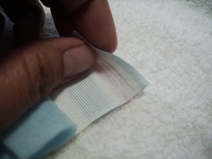 Place Stitch Witch into end crease